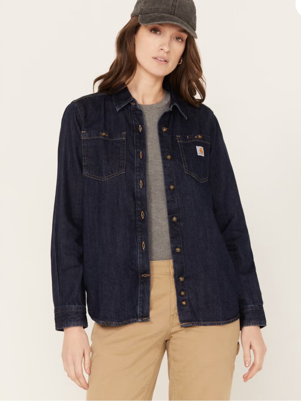 Carhartt Relaxed Mid Weight Denim Work Shirt